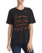 Michelle By Comune Destroyed Script Tee