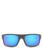 Oakley Men's Drop Point Polarized Rectangle Sunglasses, 61mm