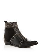 Anine Bing Women's Charlie Studded Western Pointed-toe Booties