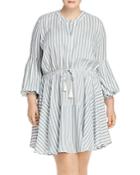 Aqua Curve Striped Dress With Tassel Waist - 100% Exclusive