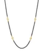 Armenta 18k Yellow Gold And Blackened Sterling Silver Old World Cable Chain Necklace, 18