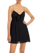 Alice And Olivia Melvina Tie Front Babydoll Dress