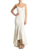 Ml Monique Lhuillier Sleeveless Jacquard Dress