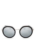 Prada Mirrored Round Sunglasses, 54mm
