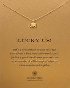 Dogeared Lucky Us Necklace, 18