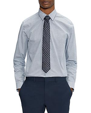 Ted Baker Cotton Geometric Print Regular Fit Shirt