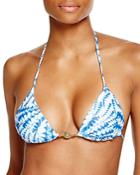 Sofia By Vix La Jolla Blue Triangle Bikini Top