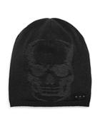 John Varvatos Star Usa Intarsia Skull Slouch Knit Hat
