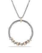 David Yurman Helena Large Pendant Necklace With Diamonds And 18k Gold