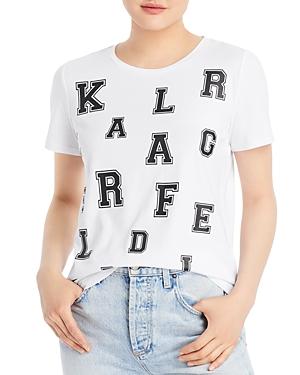 Karl Lagerfeld Paris Blocked Letter Graphic Tee