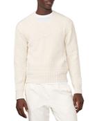 Officine Generale Gino V Neck Relief Sweater
