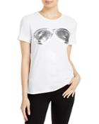 Karl Lagerfeld Paris Sequin Sunglasses Tee