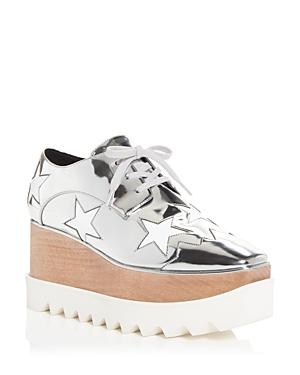 Stella Mccartney Women's Elyse Star Cutout Wedge Oxfords