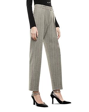 The Kooples Flowing Herringbone Suit Pants