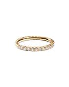 David Yurman 18k Yellow Gold Cable Collectibles Ring With Diamonds