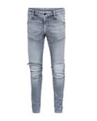 G-star Raw 5620 3d Knee-zip Skinny Jeans In Sun Faded Glacier Grey