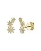 Moon & Meadow Diamond Star Stud Earrings In 14k Yellow Gold, 0.06 Ct. T.w. - 100% Exclusive