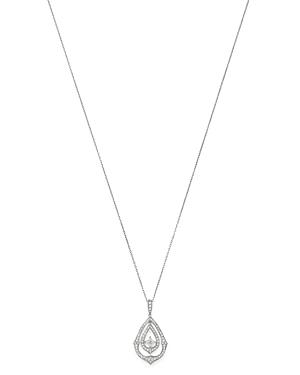 Bloomingdale's Diamond Vintage Look Pendant Necklace In 14k White Gold, 0.50 Ct. T.w. - 100% Exclusive