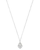 Bloomingdale's Diamond Vintage Look Pendant Necklace In 14k White Gold, 0.50 Ct. T.w. - 100% Exclusive