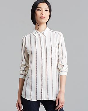 Equipment Blouse - Brett Experimental Striped