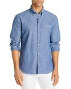 Officine Generale Chambray Woven Regular Fit Button-down Shirt