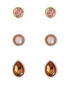 Cara Accessories Stud Earrings, Set Of 3 Pairs - Compare At $38