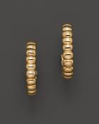 John Hardy Bedeg 18k Gold Small Hoop Earrings