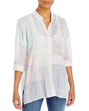 Johnny Was Embroidered Bandana Top