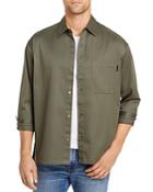 Frame Cotton Solid Relaxed Classic Fit Button Up Shirt