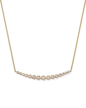 Graduated Bar Pendant Necklace In 14k Yellow Gold, .50 Ct. T.w. - 100% Exclusive