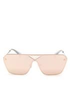 Quay Women's Stargaze Mirrored Shield Sunglasses, 70mm