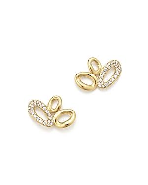 Ippolita 18k Yellow Gold Cherish Diamond Link Cluster Earrings