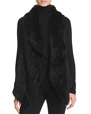 C By Bloomingdale's Fur-front Cashmere Vest