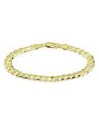 Aqua Cuban Curb Link Bracelet In 18k Gold Plated Sterling Silver - 100% Exclusive