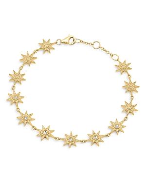 Colette Jewelry 18k Yellow Gold Galaxia Diamond Star Bracelet
