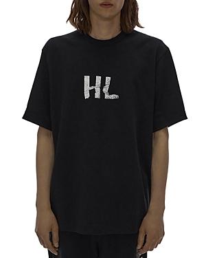 Helmut Lang Crumple Logo Print Tee