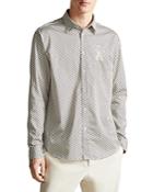 Ted Baker Rave In Britain Diamond Pattern Shirt