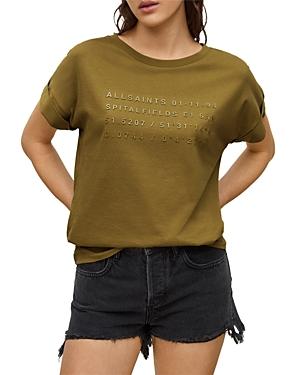 Allsaints Address Print Imogen Tee