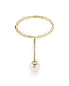 Mateo 14k Yellow Gold Dangling Cultured Freshwater Pearl Ring