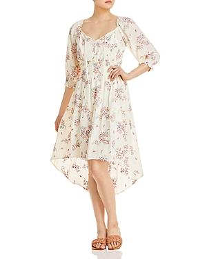 Olive Hill High Low Embroidered Peasant Dress
