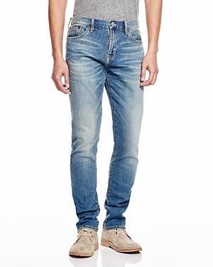 Jean Shop Selvedge Skinny Stretch Jeans In Indigo