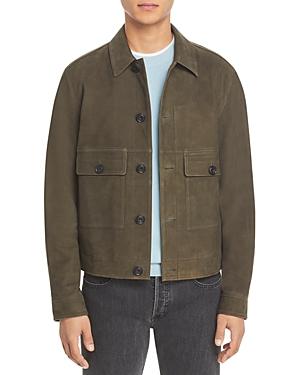 Vince Nubuck Button Front Jacket
