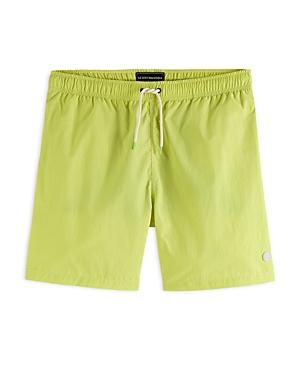 Scotch & Soda Medium Length Solid Swim Shorts
