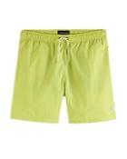 Scotch & Soda Medium Length Solid Swim Shorts