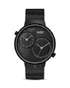 Hugo #travel All Black Bracelet Watch, 42mm