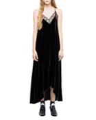 Zadig & Voltaire Risty Velour Maxi Dress