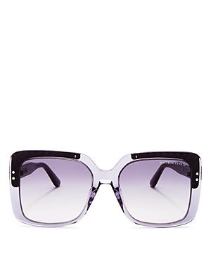 Bottega Veneta Square Sunglasses, 54mm