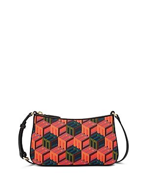 Mcm Logo Jacquard Shoulder Bag