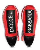 Dolce & Gabbana Men's Sorrento Logo Slip-on Knit Sneakers