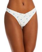 Frankies Bikinis Enzo Waffle Textured Floral Bikini Bottom